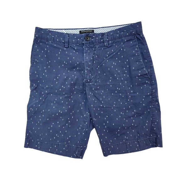 Banana Republic Other - Banana Republic Shorts Diamond Print Casual‎ Chino Shorts Size 30